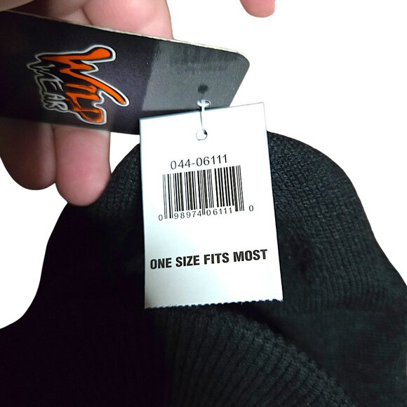 Wild Wear Knit Hood Balaclava Black Front Zip Up with Visor Outdoor Winter Gear - Picture 8 of 8